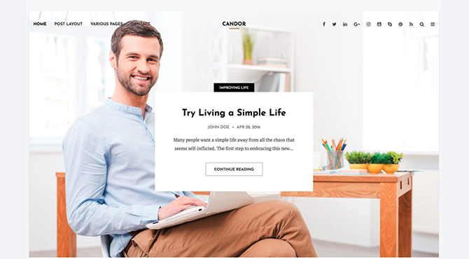 Blog Responsivo com E-mail Marketing